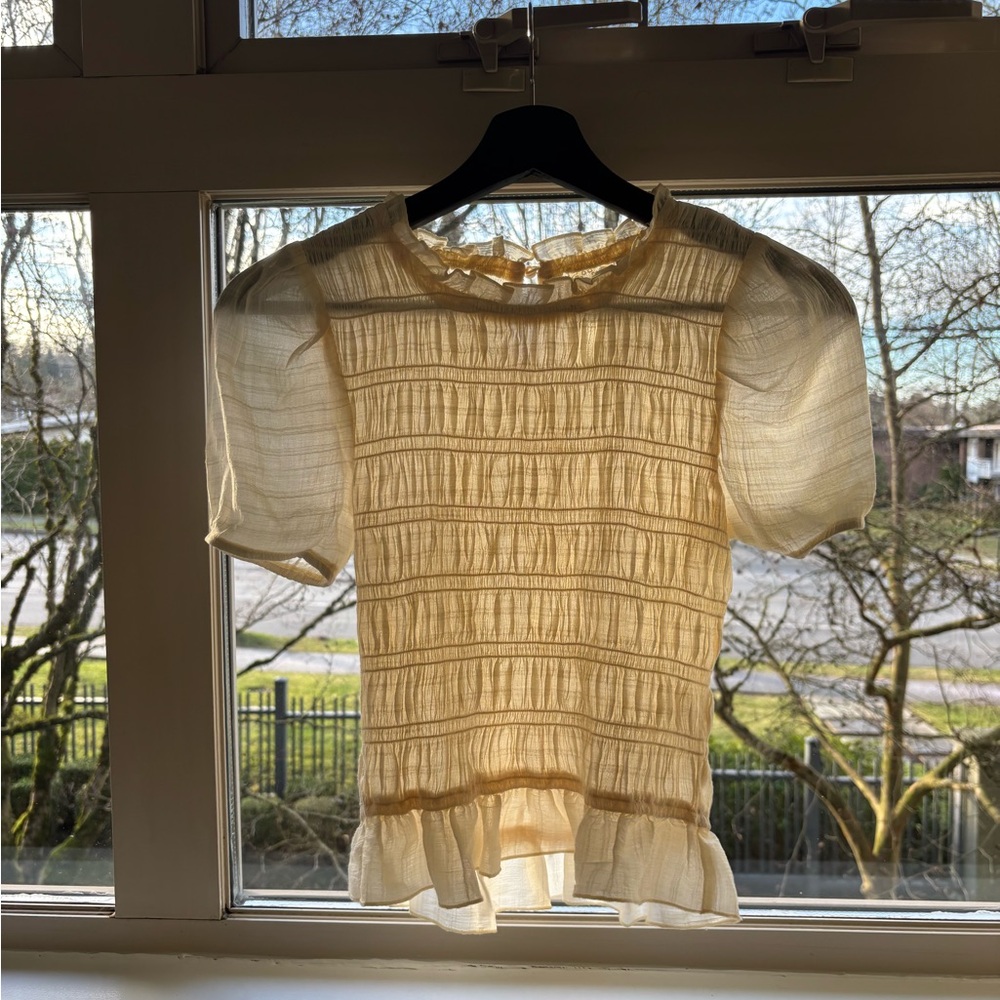 Beige top XS